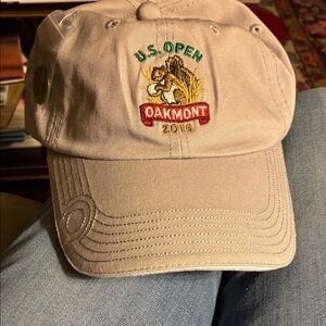 U.S. Open Oakmont 2016 Tan Cap/NWT includes attached 40 anniversary token